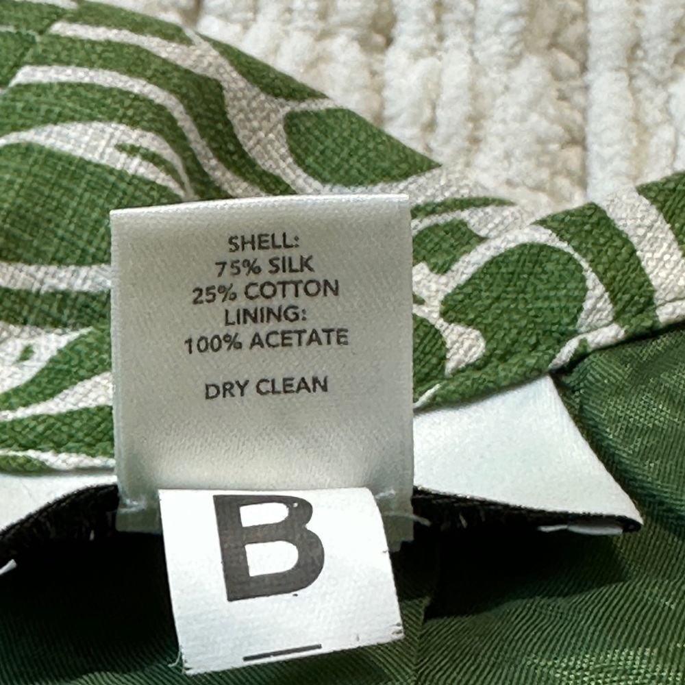 LOFT Floral botanical Silk Blend contemporary art deco mod Mini Skirt - Picture 5 of 8